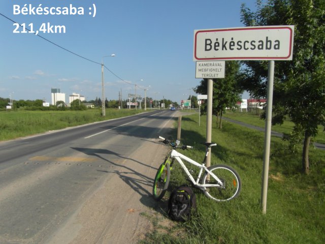 Budapest-Békéscsaba táv 221km biciklivel #33