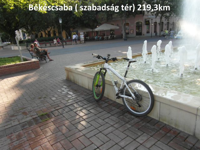 Budapest-Békéscsaba táv 221km biciklivel #34